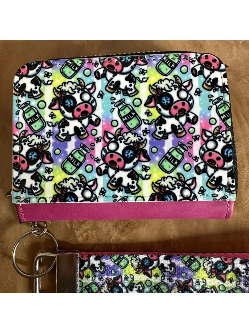 Tokidoki x JuJuBe Moofia Zip Around Card Case Wallet with Wristlet Strap